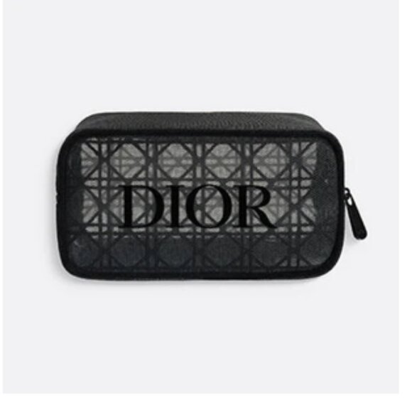 BNIB Dior Black Mesh Makeup Case - Picture 1 of 3